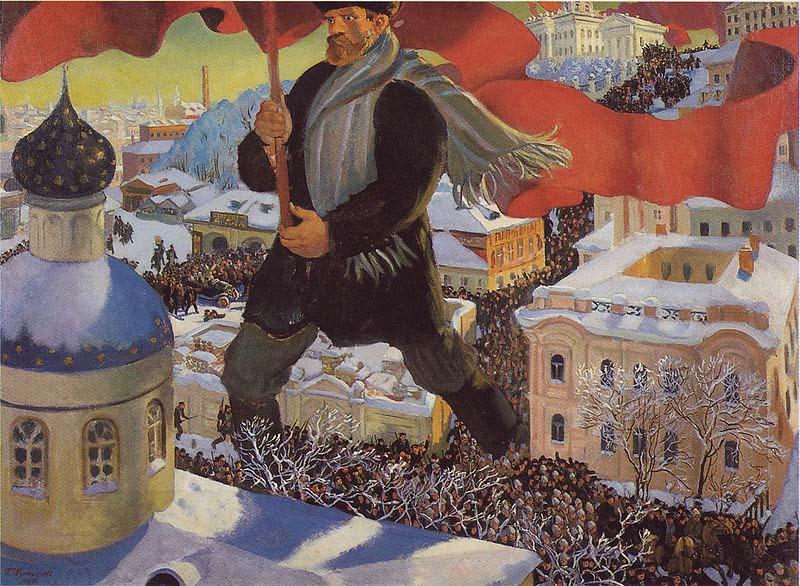 Boris Kustodiev The Bolshevik China oil painting art